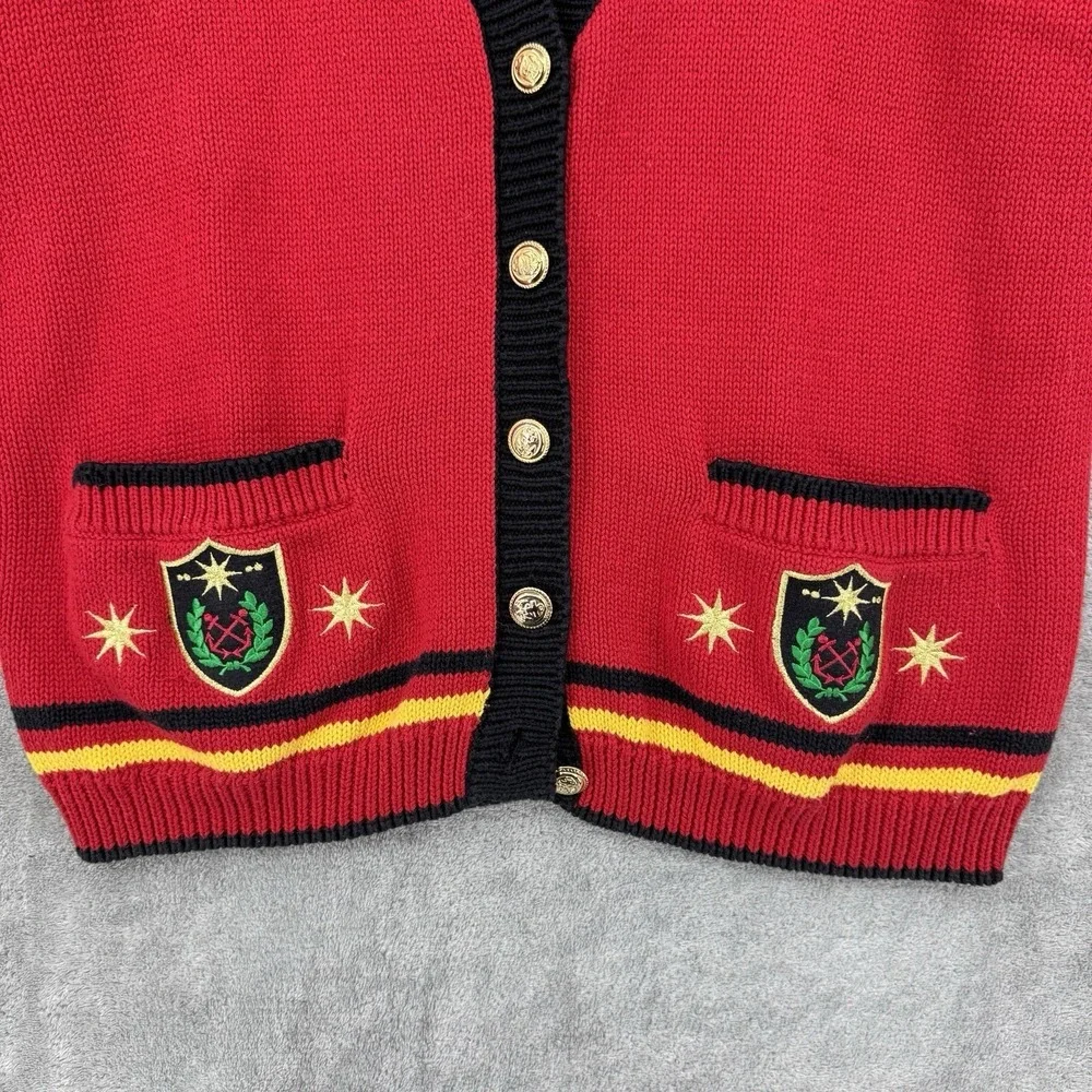 Vintage Essential Elements Sweater Womens Size M Nautical Sailor Anchor Heritage